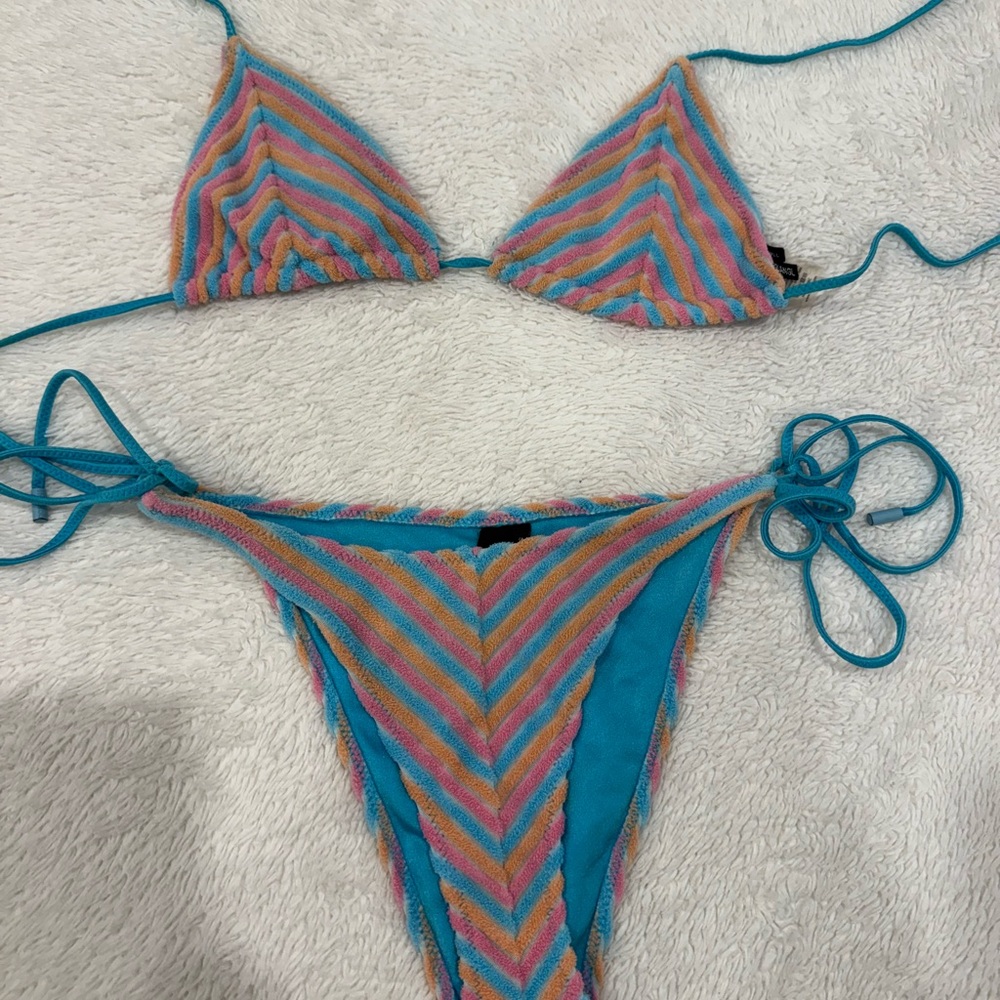 Triangl Swimwear Multicolor Chevron Bikini